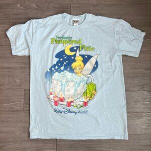 Y2K Disney World Tinker Bell Pixie Dust Oversized Sleep T-Shirt Vintage One Size